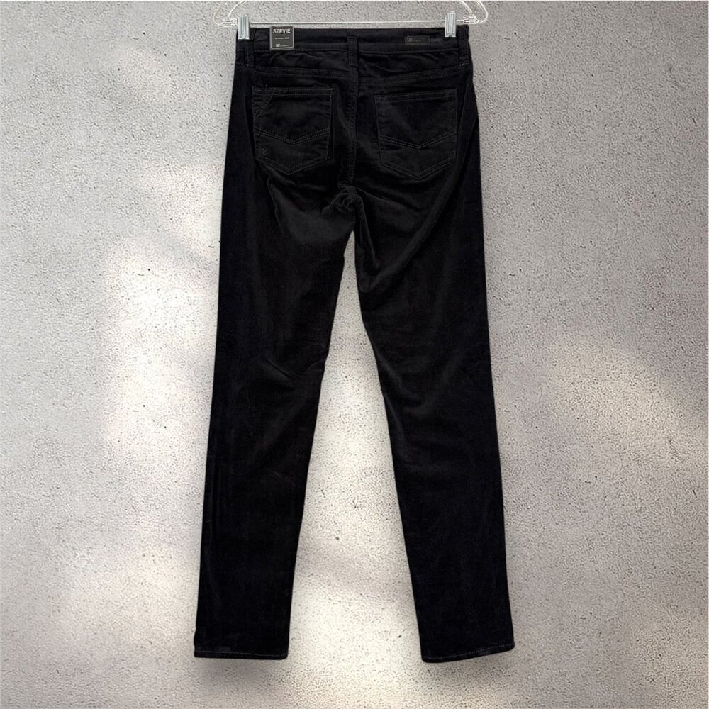 KUT From The Kloth Stevie Straight Leg Pants Women’s 0 Black Corduroy Y2k Preppy - Picture 2 of 8